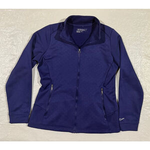 Nike Tour Performance Golf Purple Therma-Fit Full Zip Jacket M fleece athletic